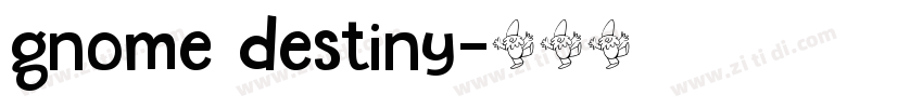 gnome destiny字体转换